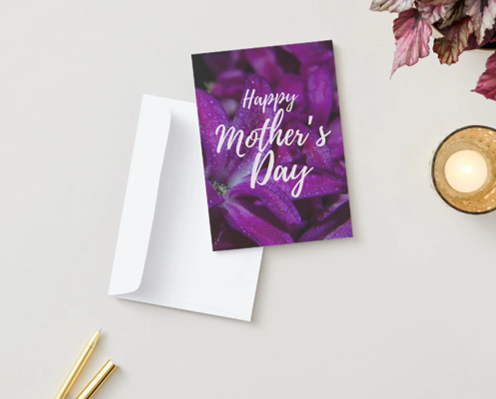Happy Mother's Day (Purple) - Mother's Day Card
