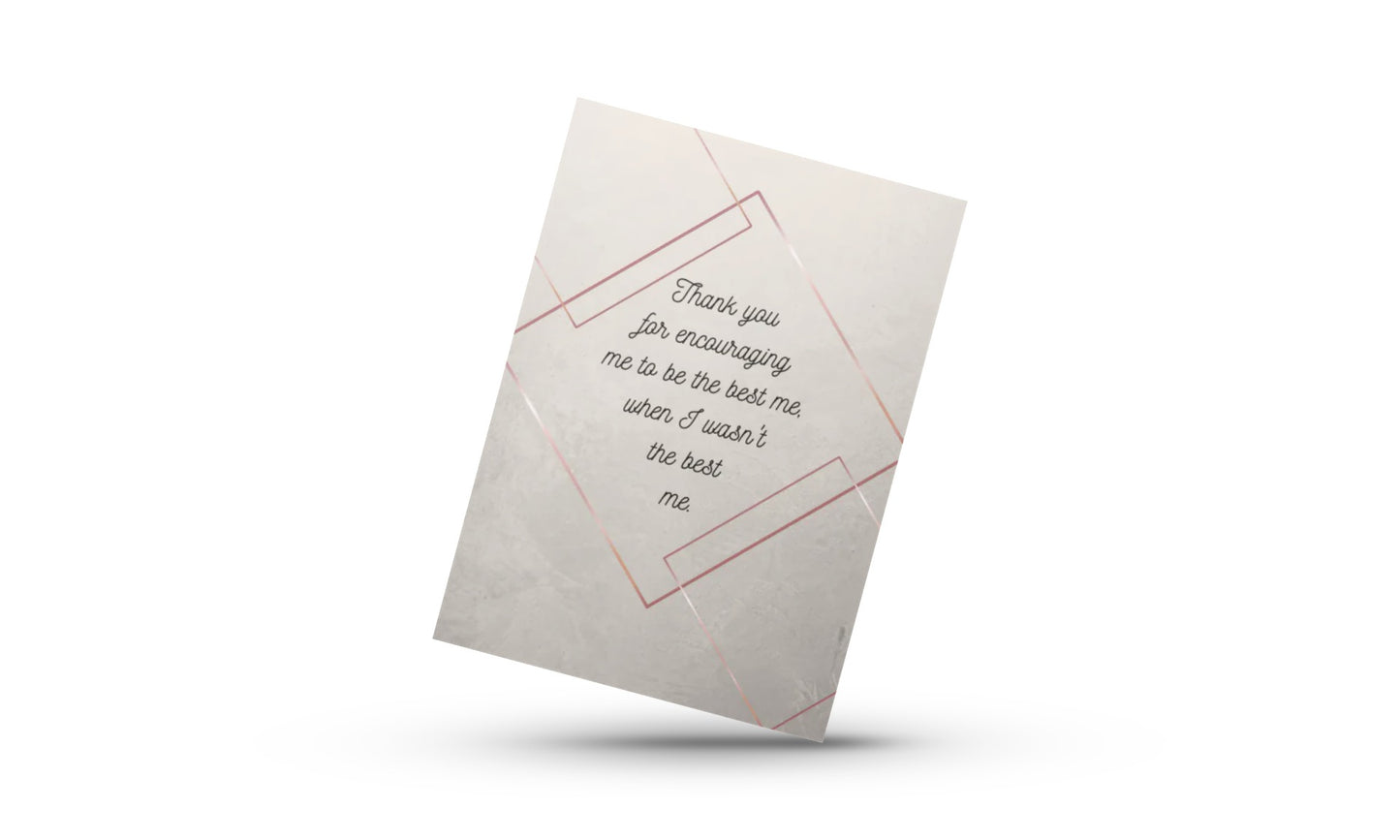 Thank you, Best Of Me - Lyfe Every Day Greeting Card