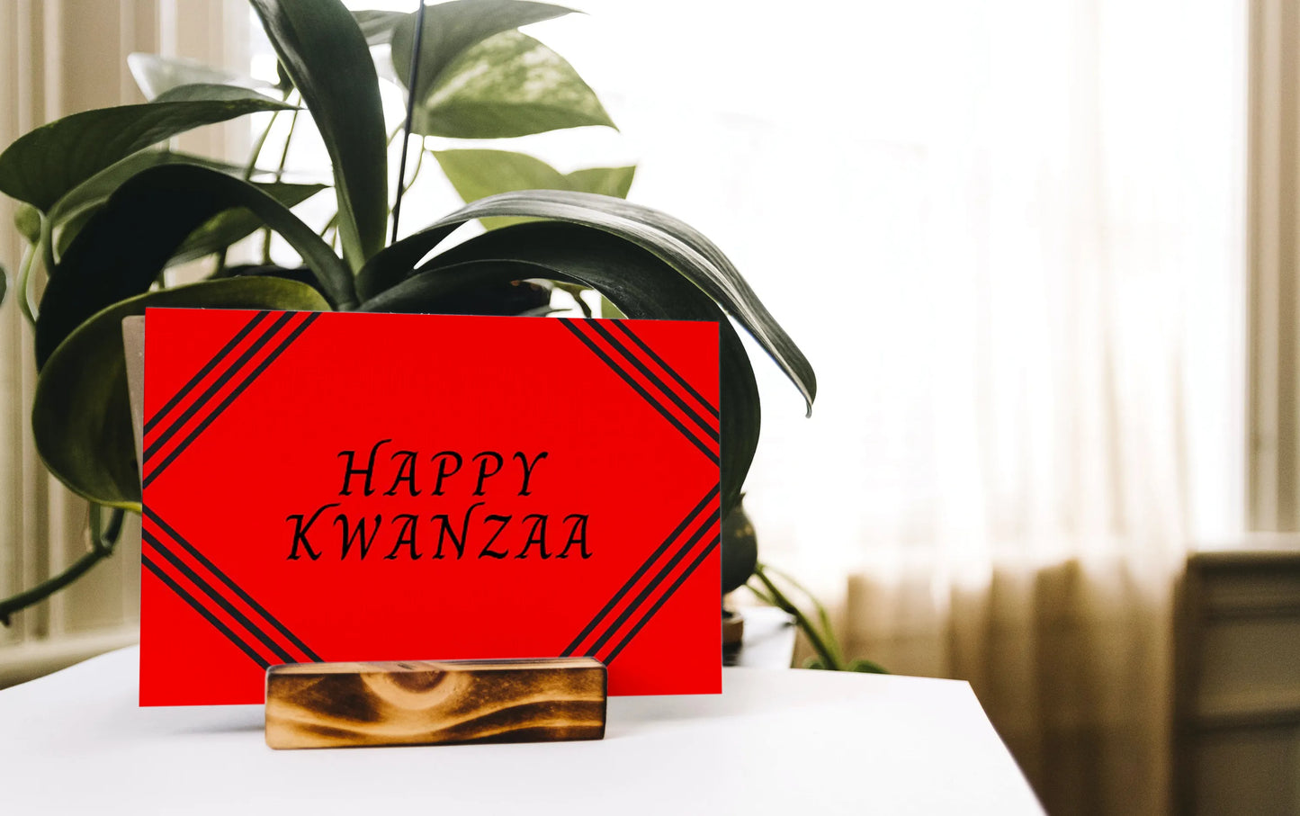 Happy Kwanzaa - Greeting Card (Red)