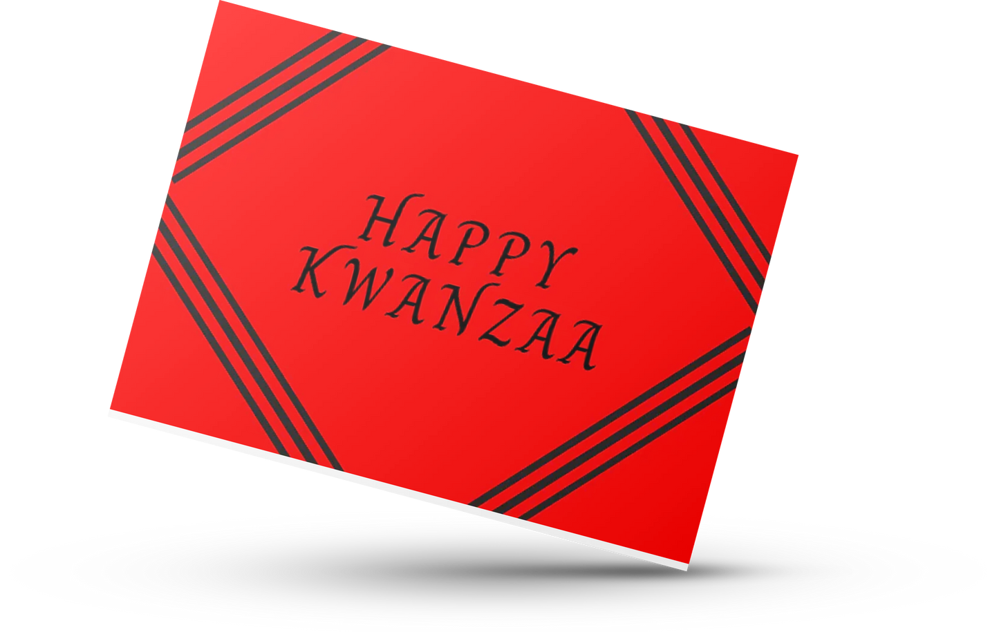 Happy Kwanzaa - Greeting Card (Red)