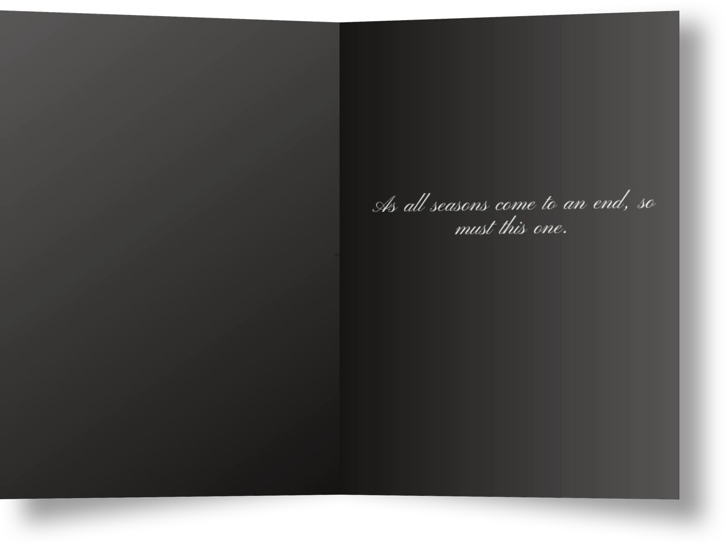 Grateful for this Season, but Bye