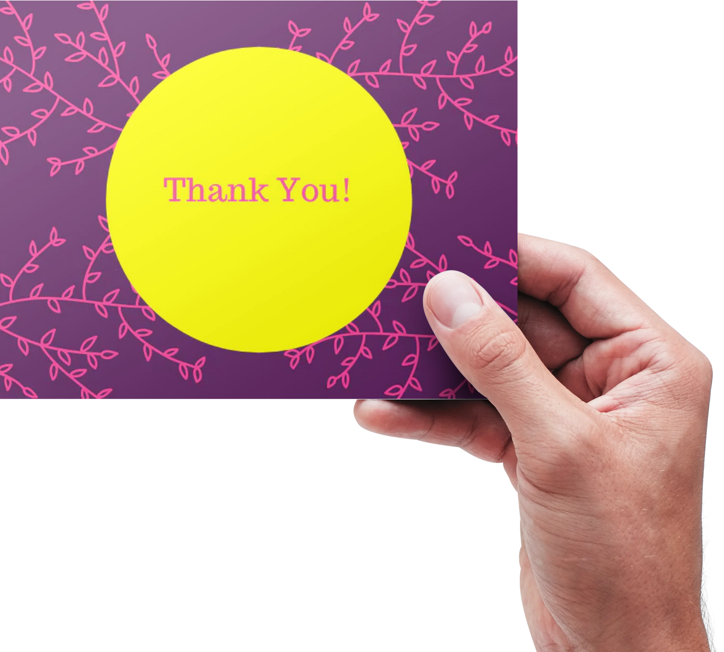 Thank you Floral (Purple/Yellow)- Lyfe Every Day Greeting Card
