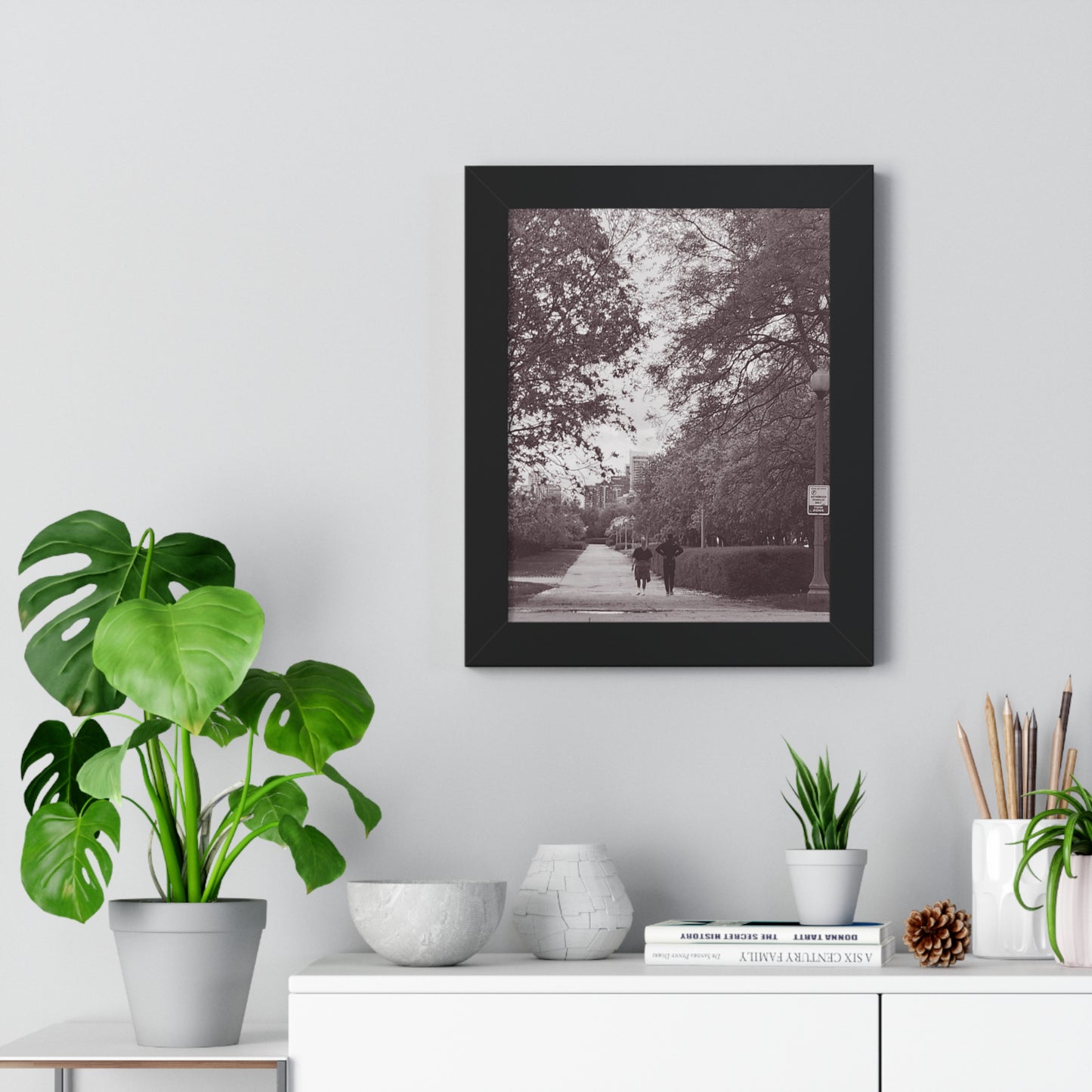 A Long Walk - Framed Elegant Photographic Print