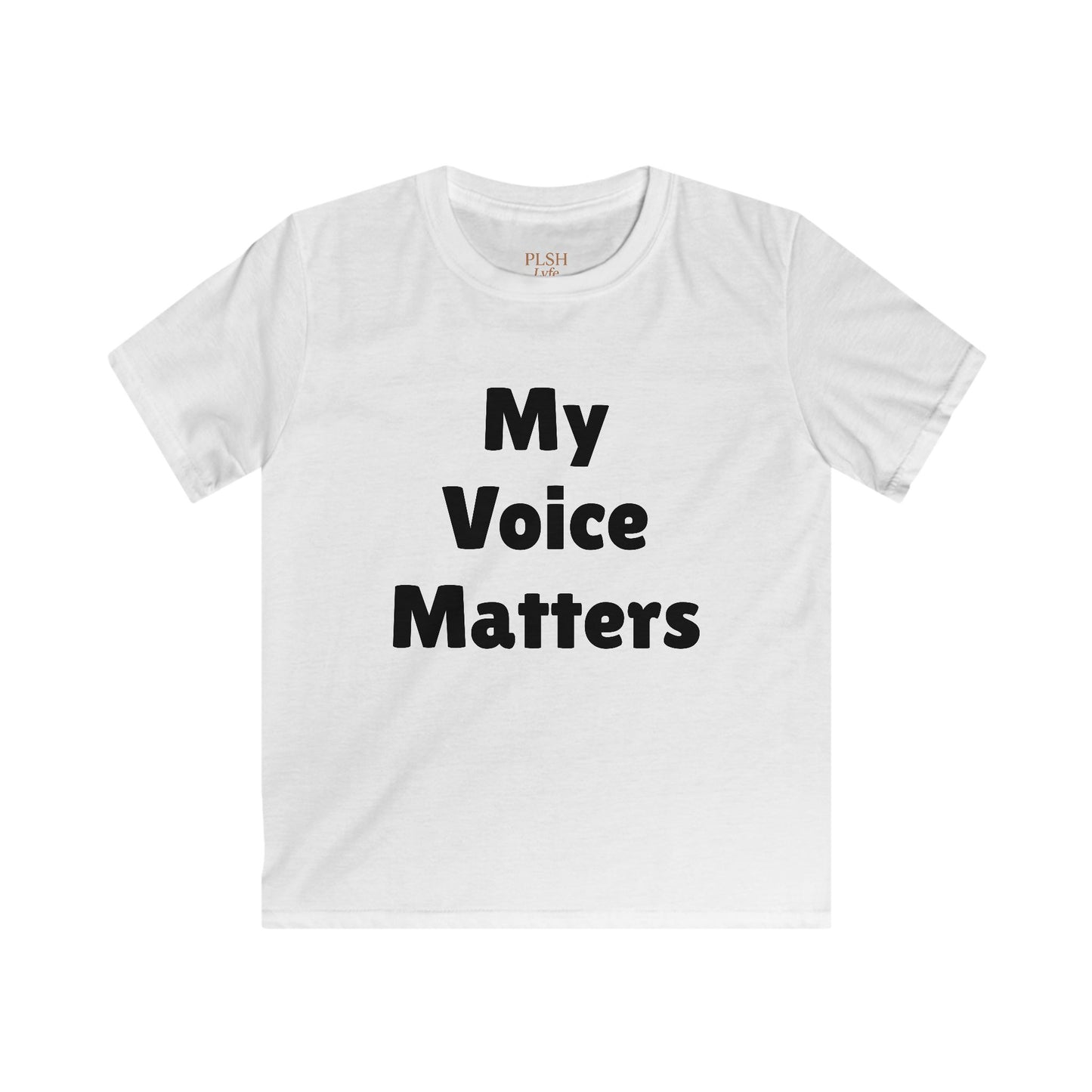 Kids Tee - My Voice Matters Graphic Youth T-Shirt, Empowerment Shirt for Children