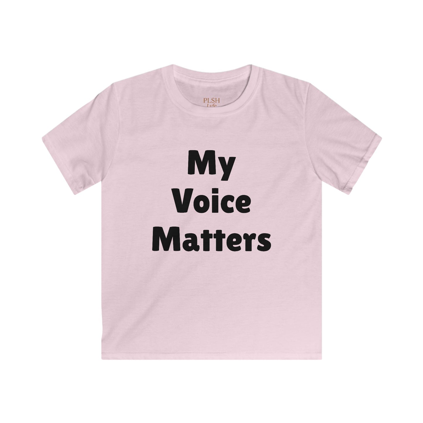 Kids Tee - My Voice Matters Graphic Youth T-Shirt, Empowerment Shirt for Children