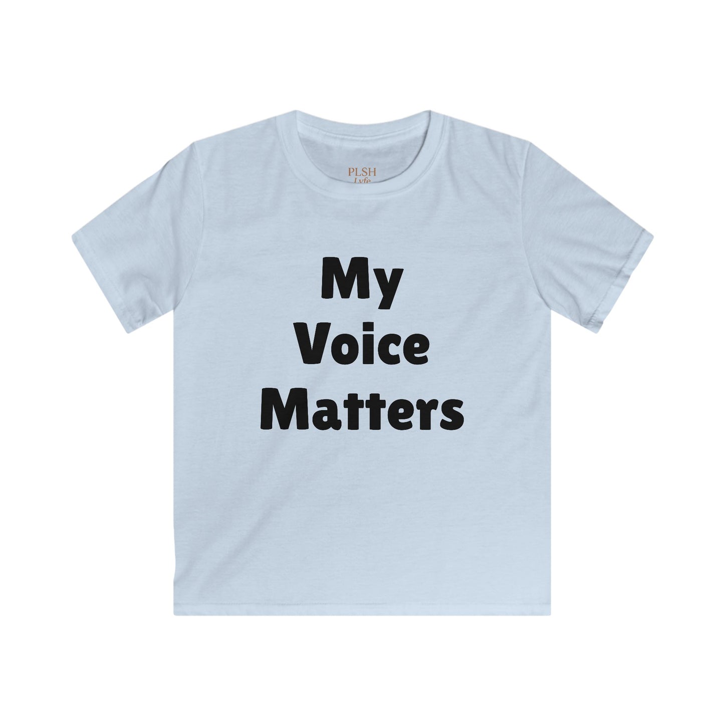Kids Tee - My Voice Matters Graphic Youth T-Shirt, Empowerment Shirt for Children
