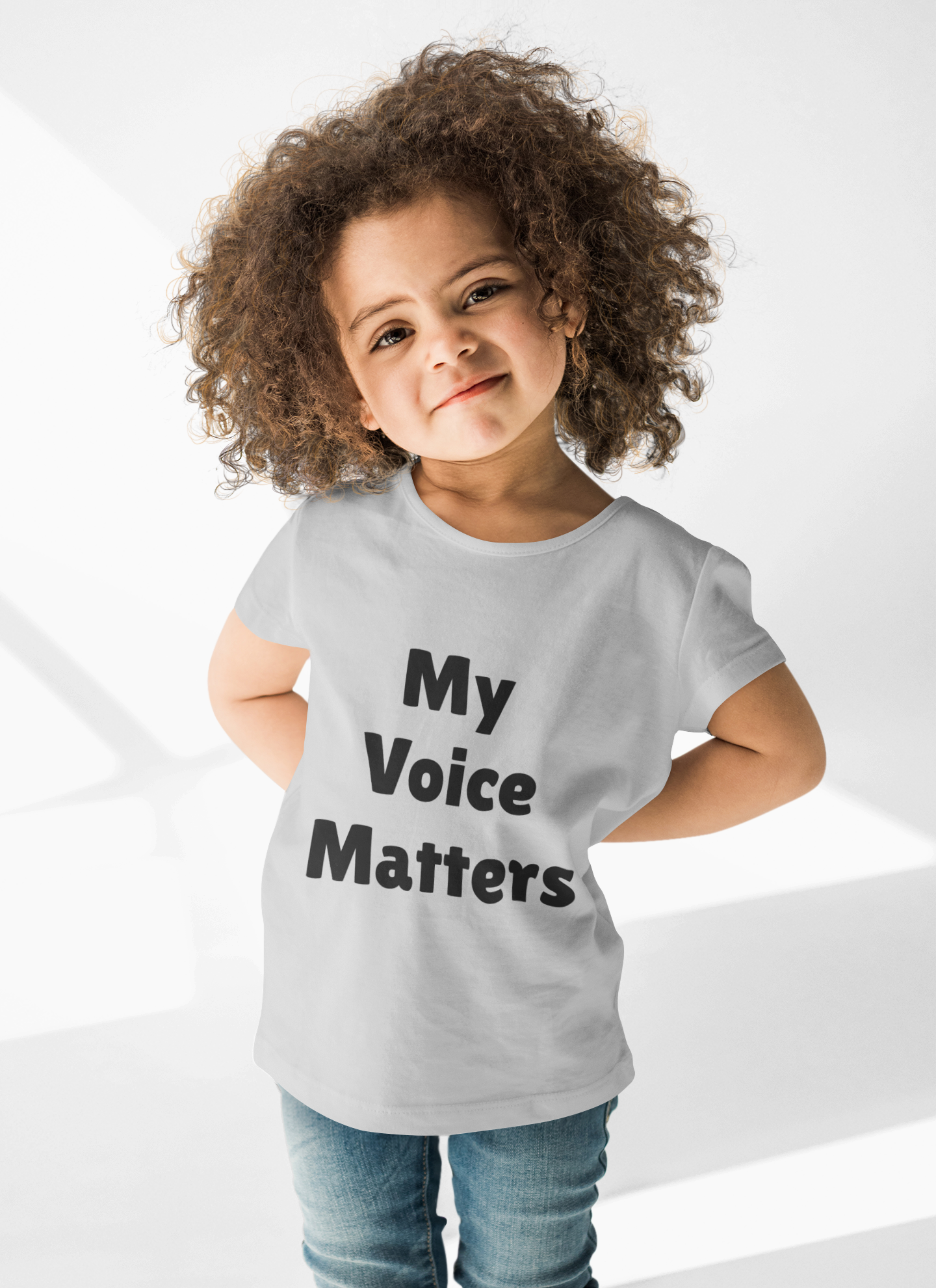 Kids Tee - My Voice Matters Graphic Youth T-Shirt, Empowerment Shirt for Children