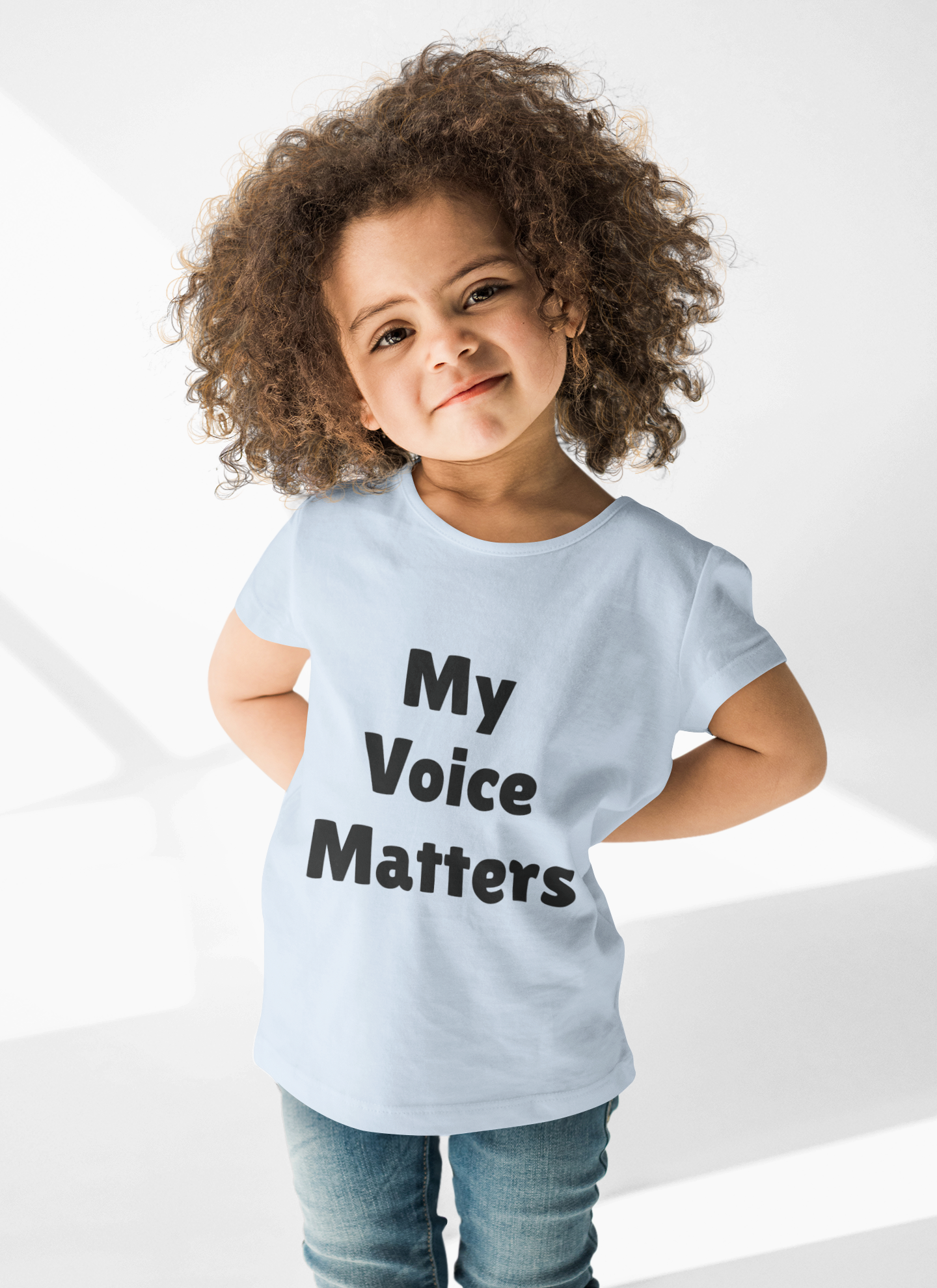 Kids Tee - My Voice Matters Graphic Youth T-Shirt, Empowerment Shirt for Children