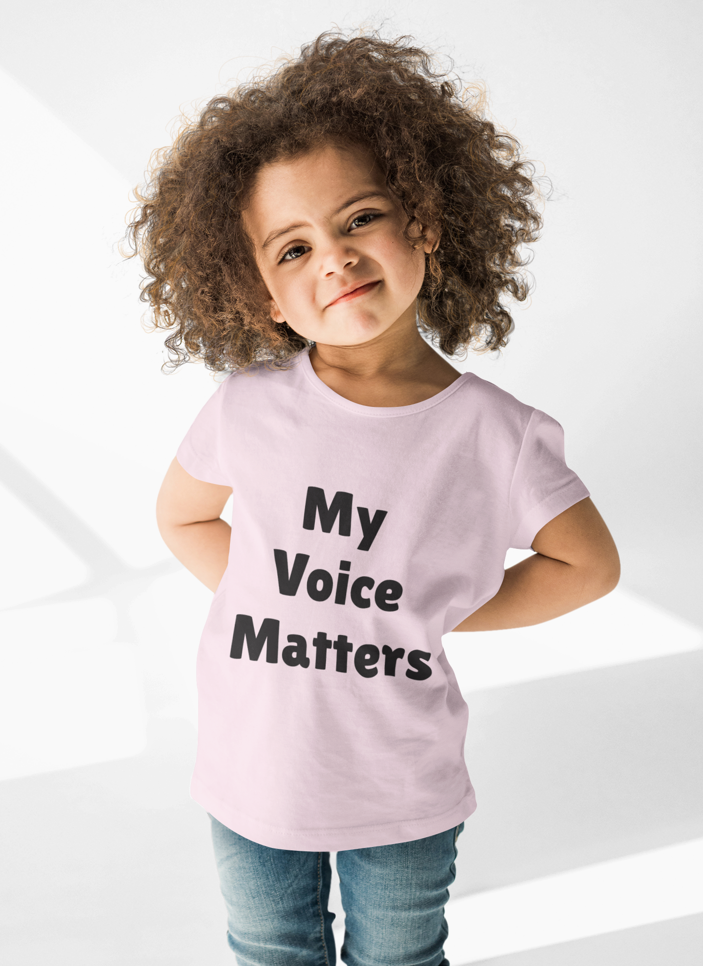 Kids Tee - My Voice Matters Graphic Youth T-Shirt, Empowerment Shirt for Children