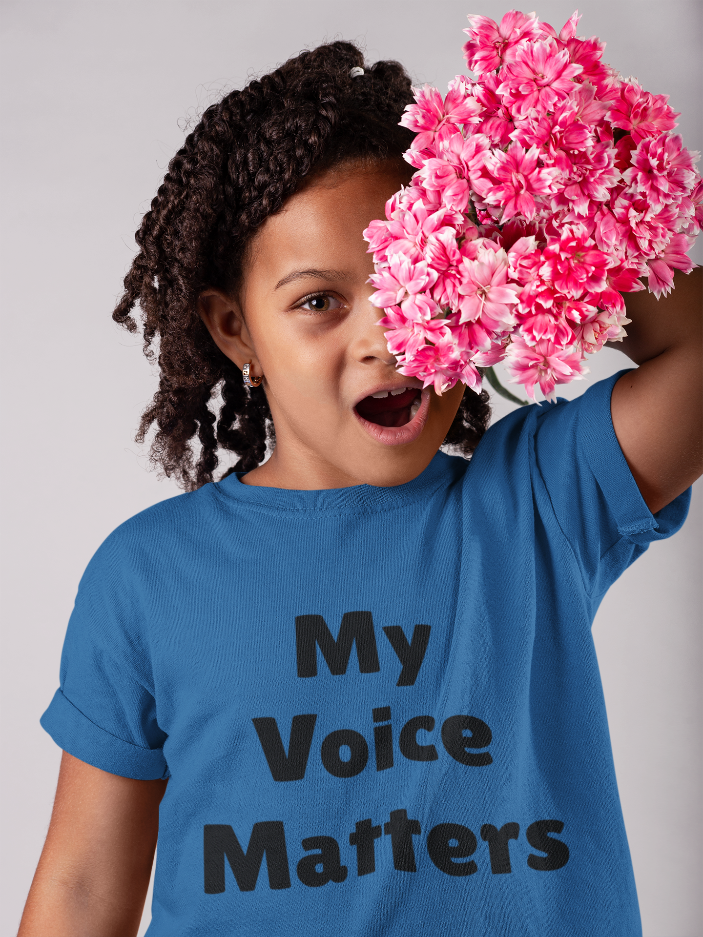 Kids Tee - My Voice Matters Graphic Youth T-Shirt, Empowerment Shirt for Children
