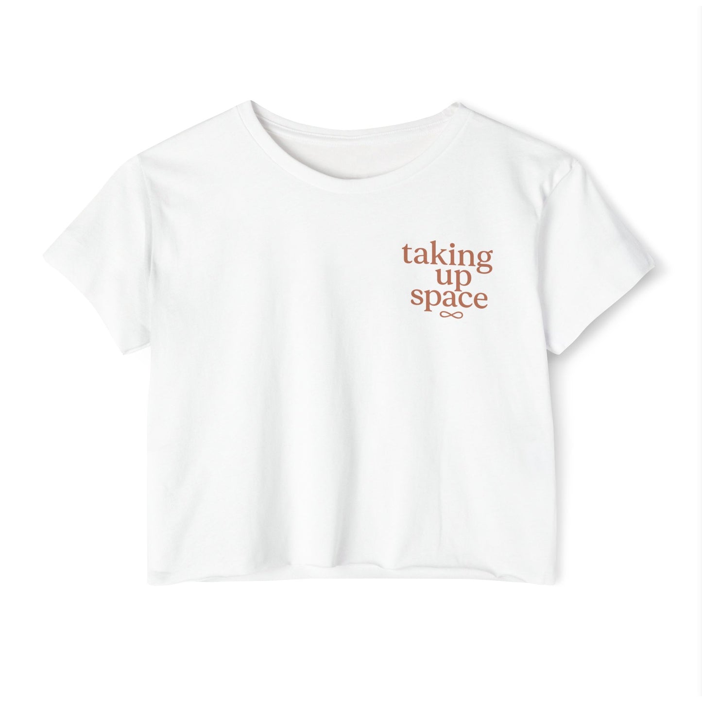 Taking Up Space Boxy Crop Top — "Take Up Space, Sis"