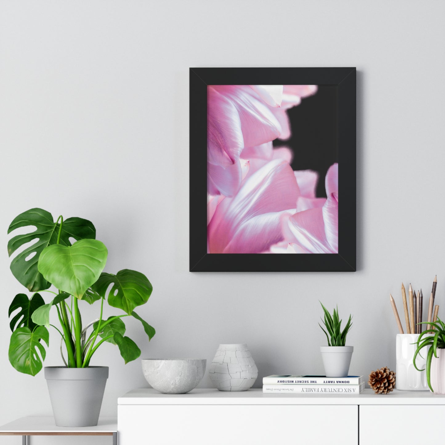 Beauty in Dark 1 – Framed Elegant Photographic Print | Modern Black & White Wall Art, Minimalist Home Décor, Contemporary Photography