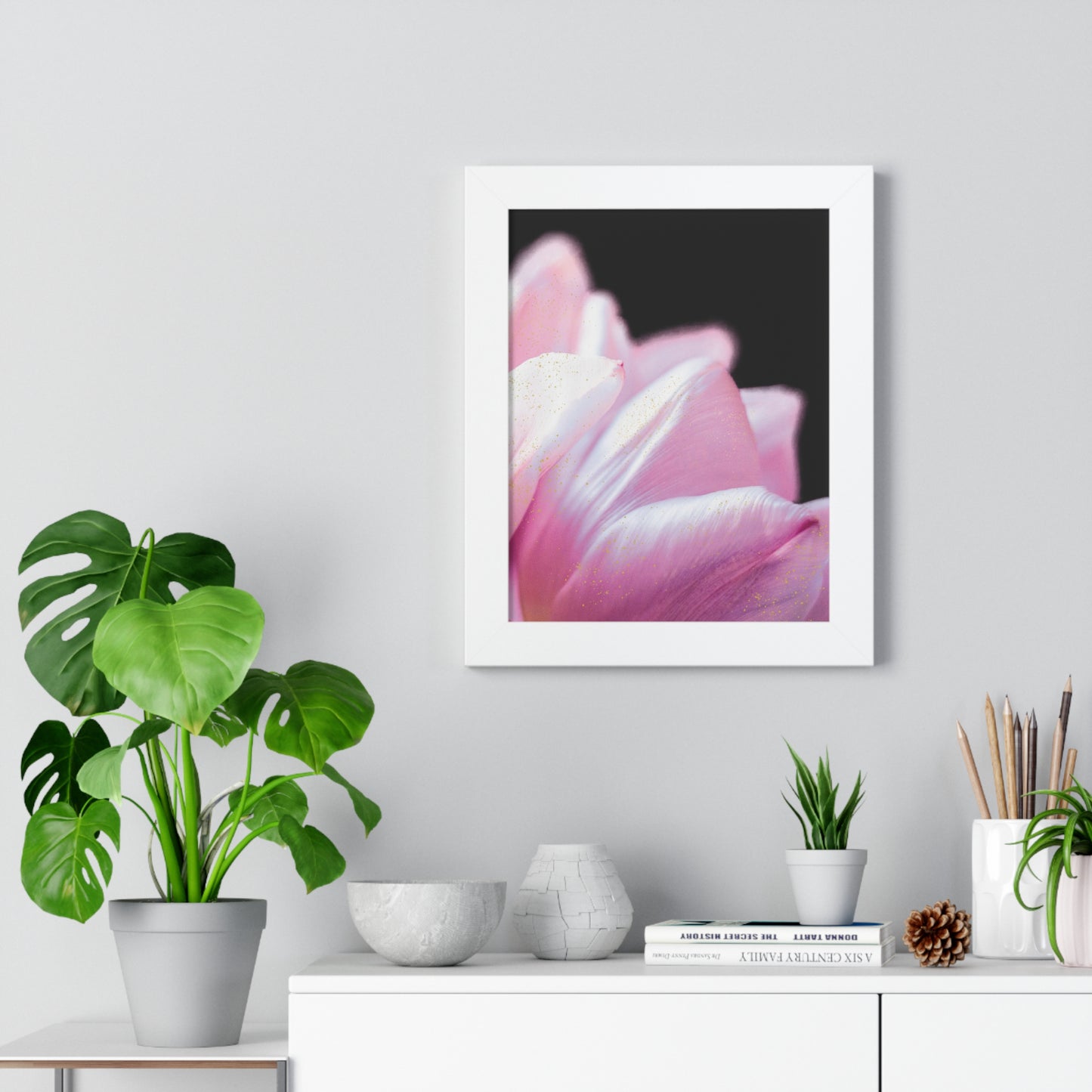 Beauty in Dark 2 – Framed Elegant Photographic Print | Modern Black & White Wall Art, Minimalist Home Décor, Contemporary Photography