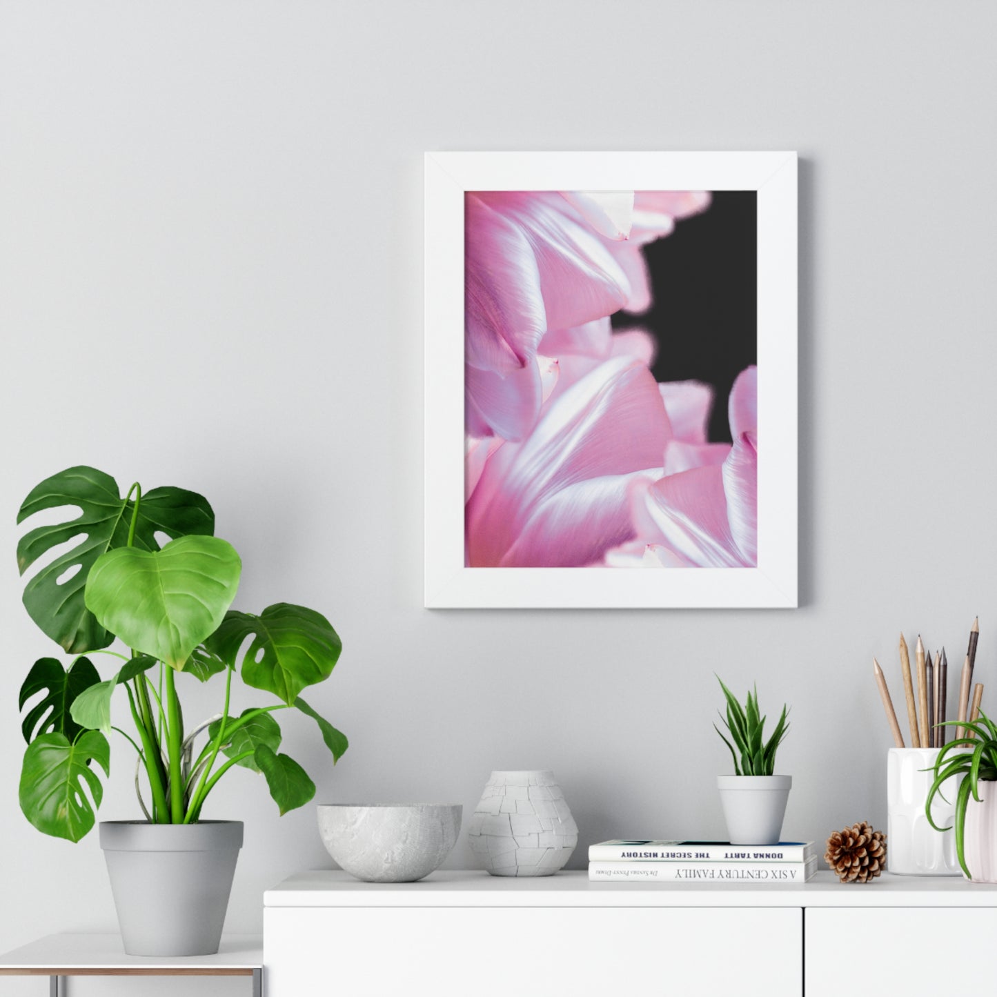 Beauty in Dark 1 – Framed Elegant Photographic Print | Modern Black & White Wall Art, Minimalist Home Décor, Contemporary Photography