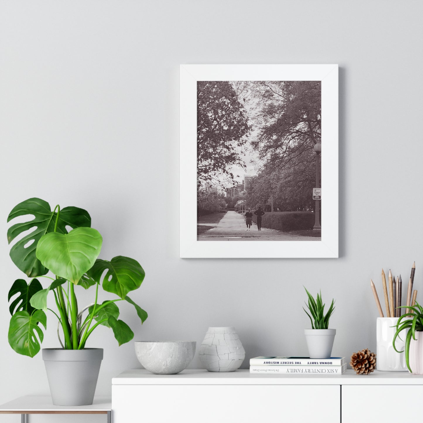 A Long Walk - Framed Elegant Photographic Print