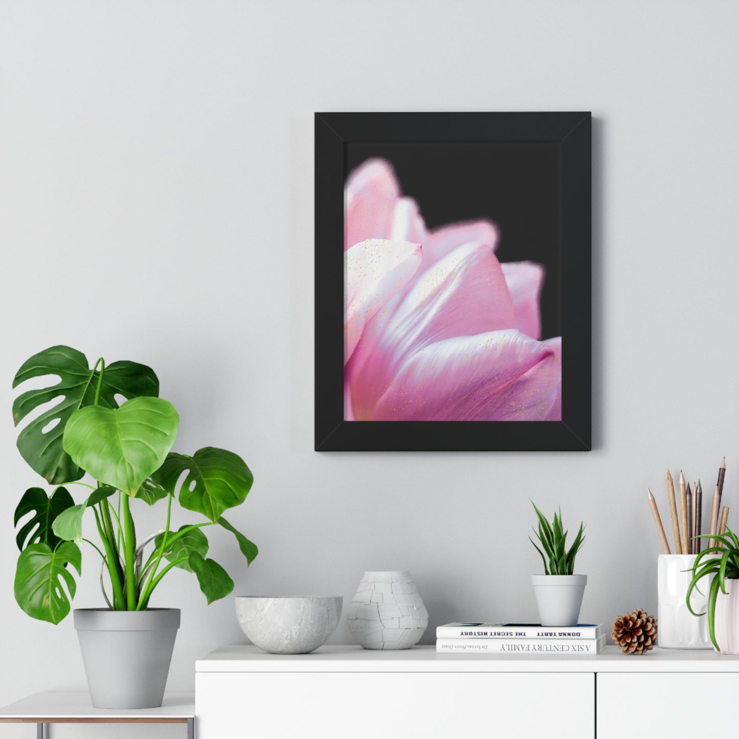 Beauty in Dark 2 – Framed Elegant Photographic Print | Modern Black & White Wall Art, Minimalist Home Décor, Contemporary Photography