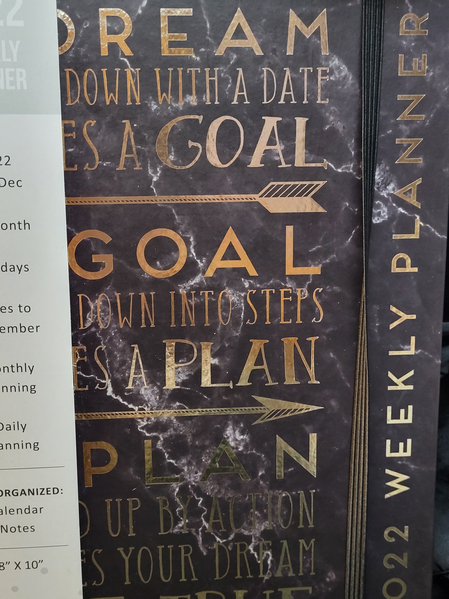 Write Your Goals Down  2022 Planner (Black)
