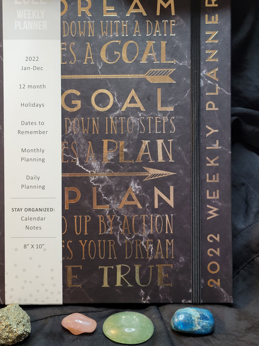 Write Your Goals Down  2022 Planner (Black)