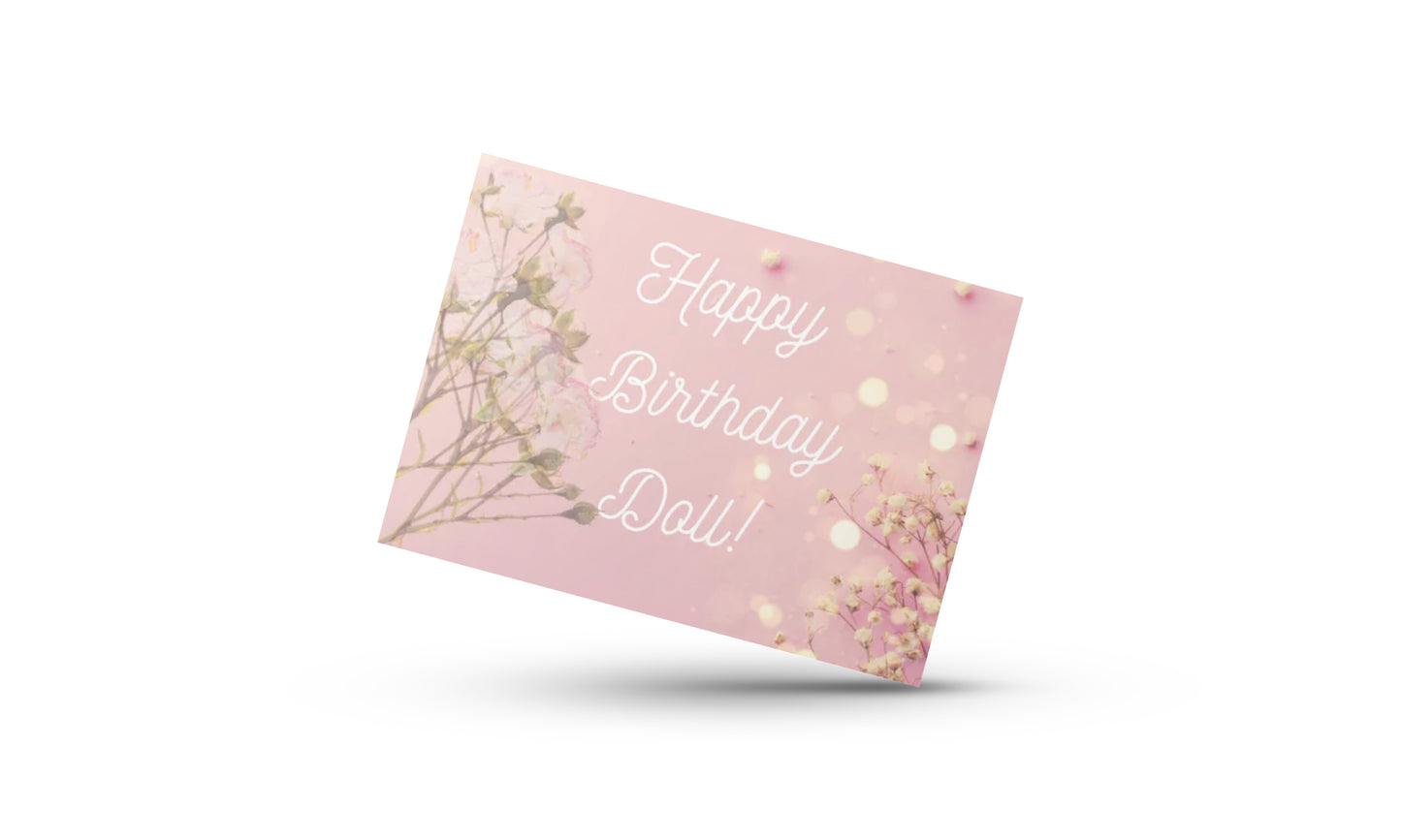 Happy Birthday Doll - Lyfe Every Day Greeting Card