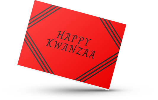 Happy Kwanzaa - Greeting Card (Red)