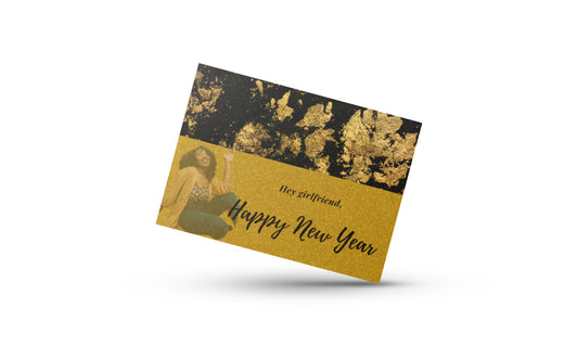 Happy New Year, Girlfriend - Greeting Card