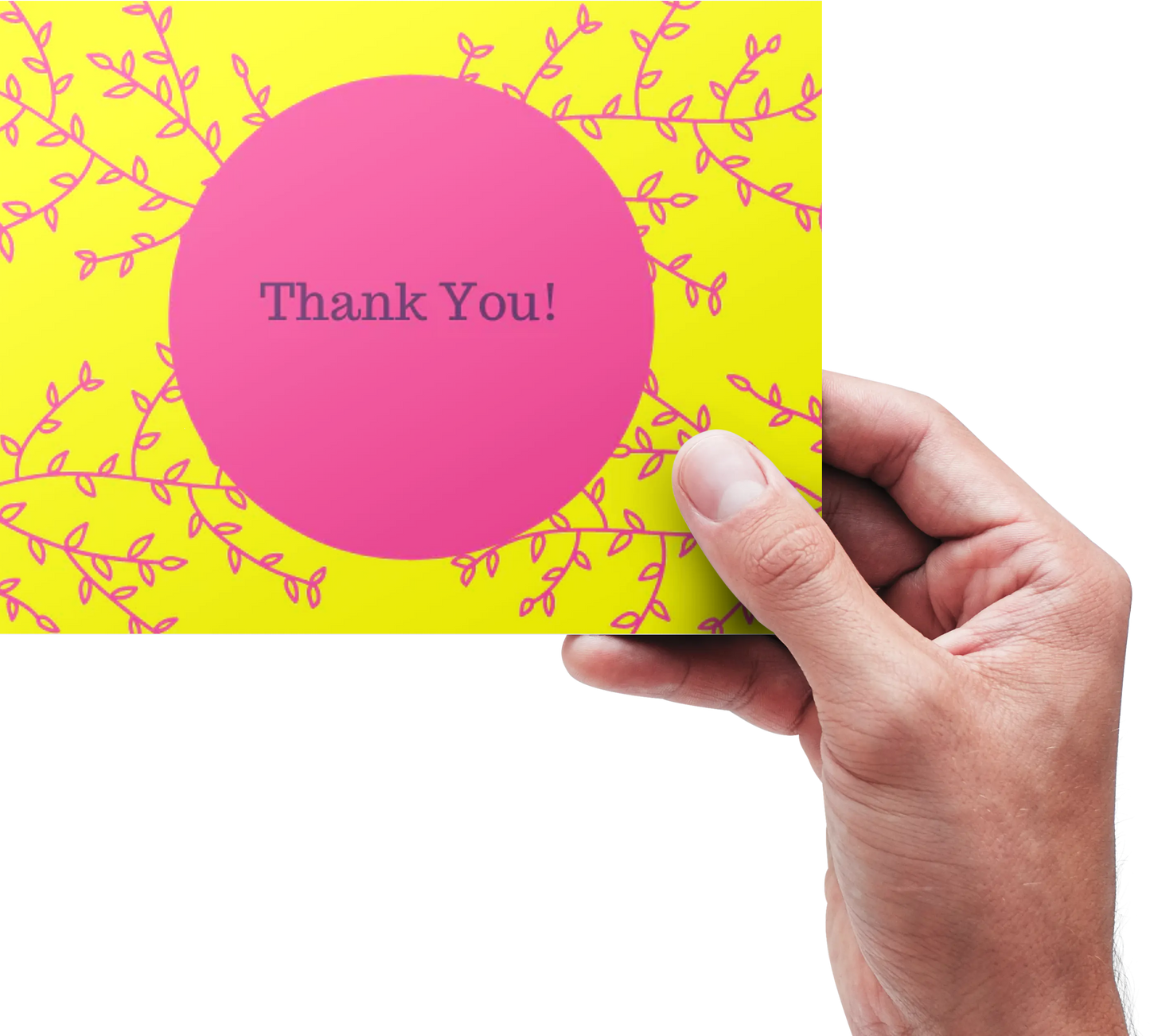 Thank you Floral (Yellow/Pink)- Lyfe Every Day Greeting Card
